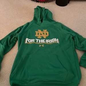 2022 Notre Dame Football For the Irish sweatshirt green, limited-edition